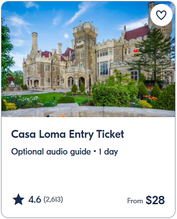 Casa Loma Entry Ticket