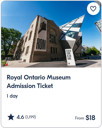 Royal Ontario Museum Admission Ticket